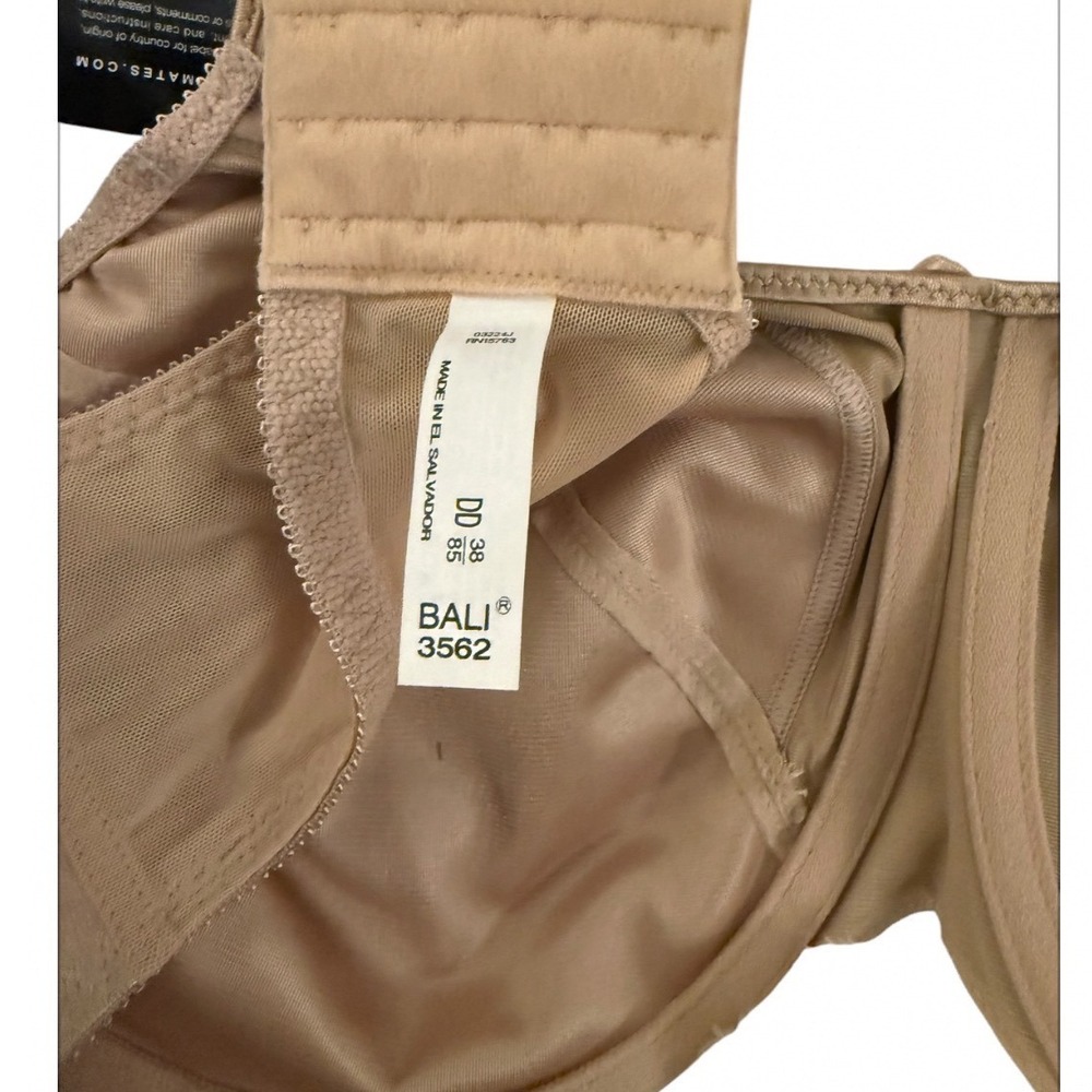 Glamorise nude colored underwire cross strap sports bra 38D - Picture 2 of 7